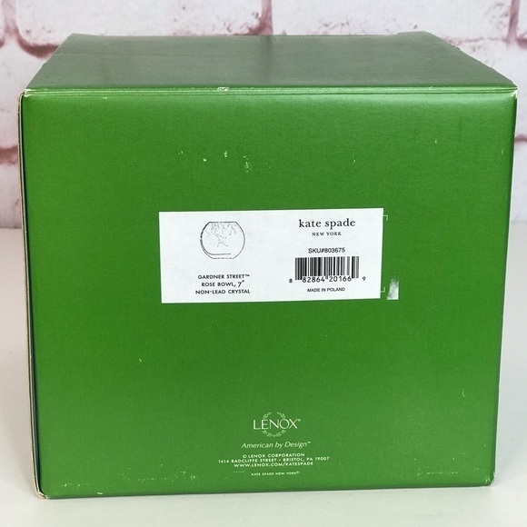 KATE SPADE NY 7.5x 6.75 x 7.5 inches Green & Turquoise Square Storage EMPTY Box - Picture 6 of 15